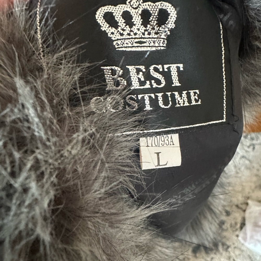 Women's Faux Fur Vest - Gray, size L - Picture 3 of 4